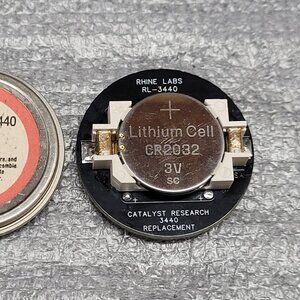 Catalyst Research 3440 Battery Replacement CR2032 Fits Tektronix 1240 / 1241 SMT